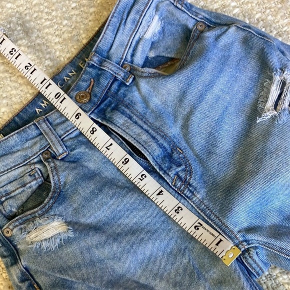 🌞 AMERICAN EAGLE WOMENS SIZE 00 SHORT STRETCH JEANS - Picture 6 of 12